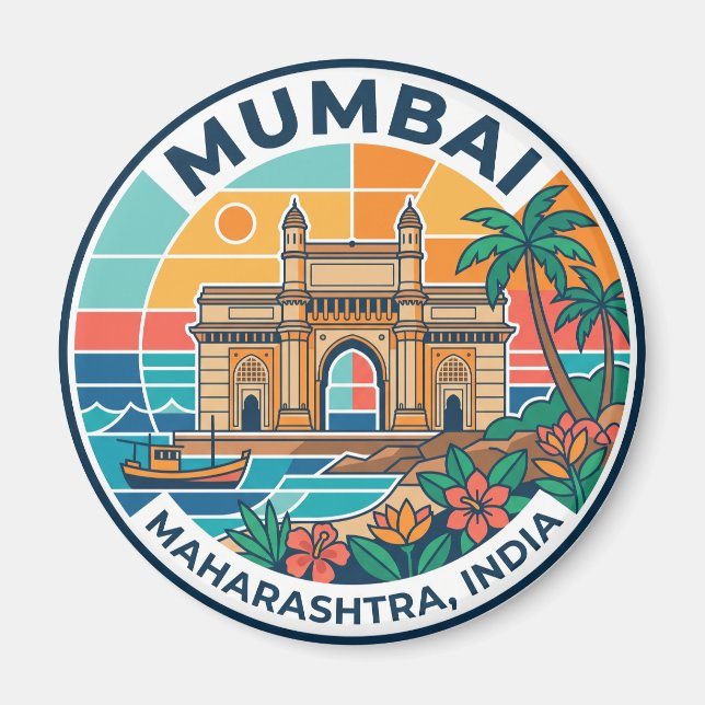 Mumbai Indien Magnet (Vorne)