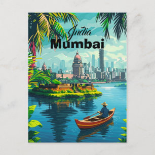 Mumbai Indien Wandkunst - Indien, Mumbai Poster, M Postkarte