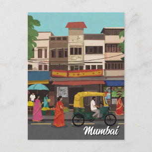 Mumbai Travel Souvenir Postkarte