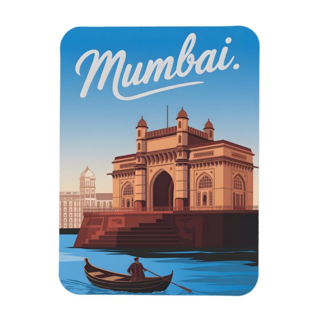 Mumbai Vintag Magnet (Vertikal)