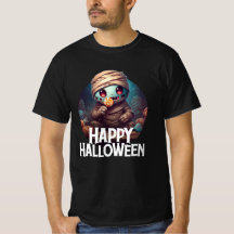 Mumie isst Süßigkeiten Frohes Halloween