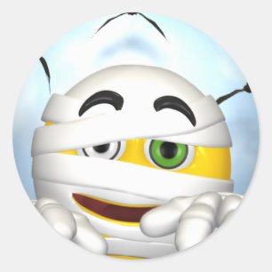 Mumie Runder Aufkleber