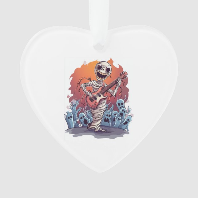 Mumien Rockstar Ornament (Vorderseite)