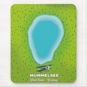 Mummelsee Schwarzwald Deutschland Karte. Mousepad