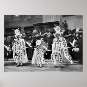 Mummers Parade, Neujahr 1909 Poster