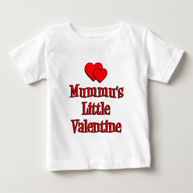 Mummus Kleines Valentin Baby T-shirt (Vorderseite)