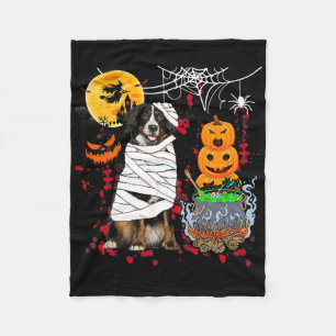 Mummy Berner Sennenhund Halloween Hund Gruselige K Fleecedecke