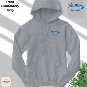 Mummy bestickte Kapuzenjacke Bestickter Hoodie