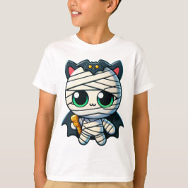 "Mummy Cat in Vampire Costume" T-Shirt