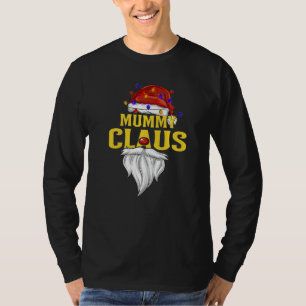 Mummy Claus Christmas Pajama Familie Matching T-Shirt