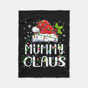 Mummy Claus Weihnachts-Weihnachtsmannmütze passt F Fleecedecke