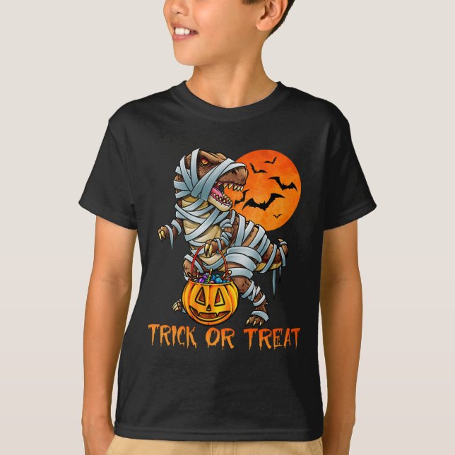 Mummy Dinosaur T Rex T-Shirt (Vorderseite)