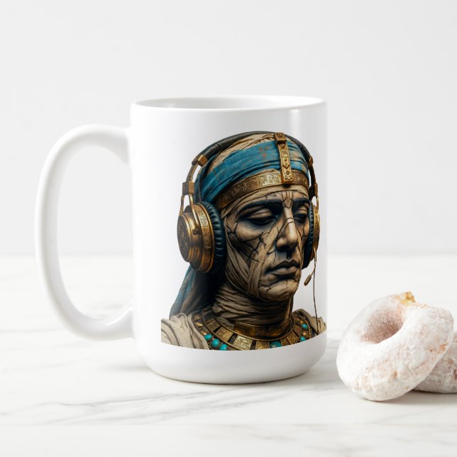 Mummy Erwacht – Antike ägyptische Kaffeetasse (Mit Donut)