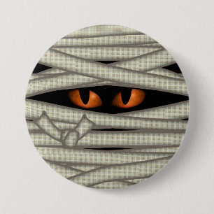 Mummy Eyes Orange ID685 Button