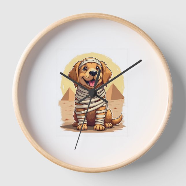Mummy Golden Retriever Uhr (Vorderseite)