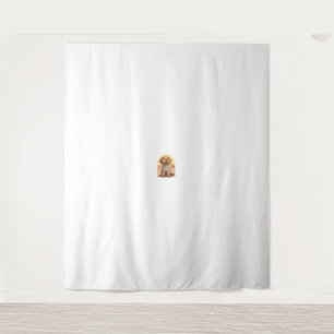 Mummy Golden Retriever Wandteppich
