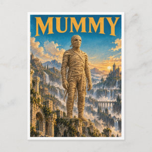 Mummy, Gothic Fantasy Monster Postkarte