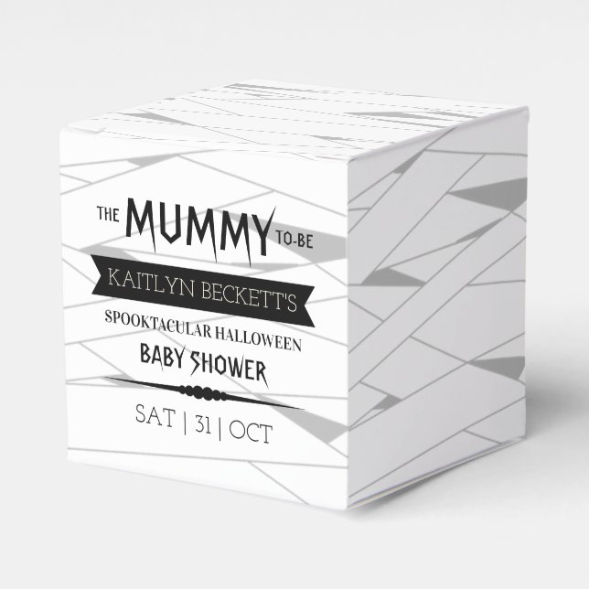 Mummy | Halloween-Kinderdusche Geschenkschachtel (Vorderseite)