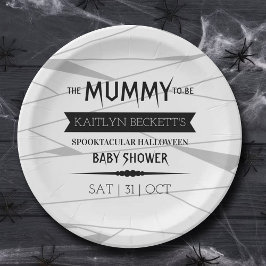 Mummy | Halloween-Kinderdusche Pappteller
