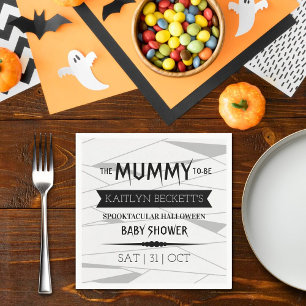 Mummy   Halloween-Kinderdusche Serviette