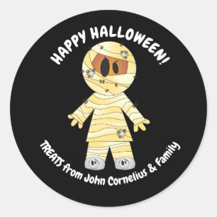 Mummy Halloween Niedlich Kawaii Runder Aufkleber