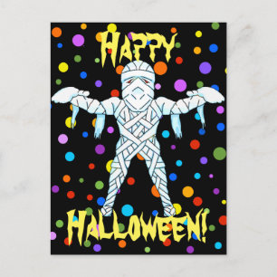 Mummy Halloween Postcard Postkarte