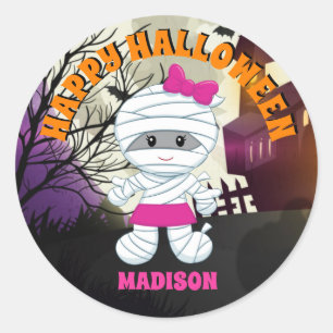 Mummy Happy Halloween Stickers Kinder Personalisie