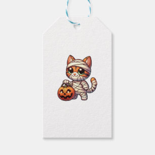 Mummy Katze Kürbis Halloween. Tank Top Geschenkanhänger