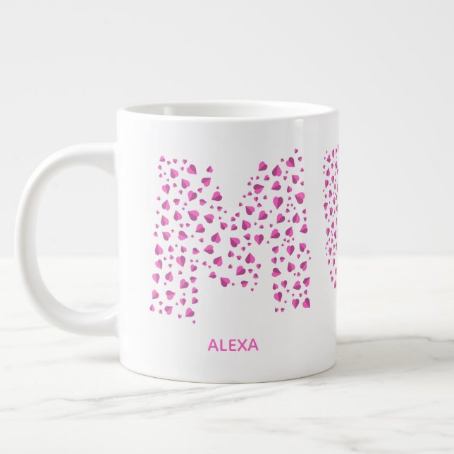 Mummy Modern Kids name Mum Jumbo-Tasse (Links)