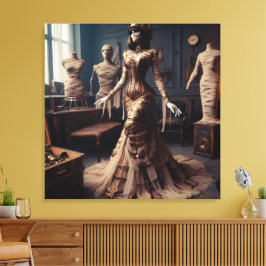 Mummy Queen Steampunk Viktorianisch Gothic Leinwanddruck