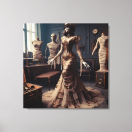 Mummy Queen Steampunk Viktorianisch Gothic Leinwanddruck