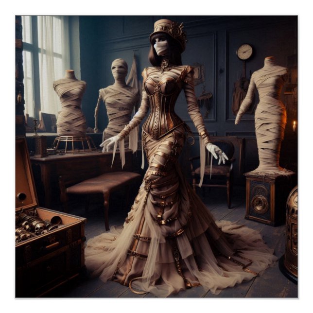 Mummy Queen Steampunk Viktorianisch Gothic Poster (Vorderseite)