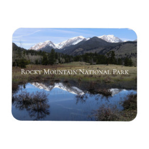 Mummy Range Reflection Rocky Mountain Nationalpark Magnet