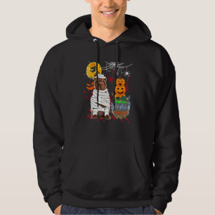 Mummy Shar Pei Hund Halloween Hund Gruselige Kürbi Hoodie