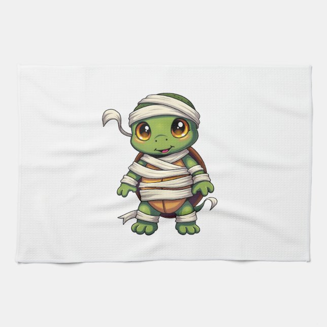 Mummy Turtle Geschirrtuch (Horizontal)