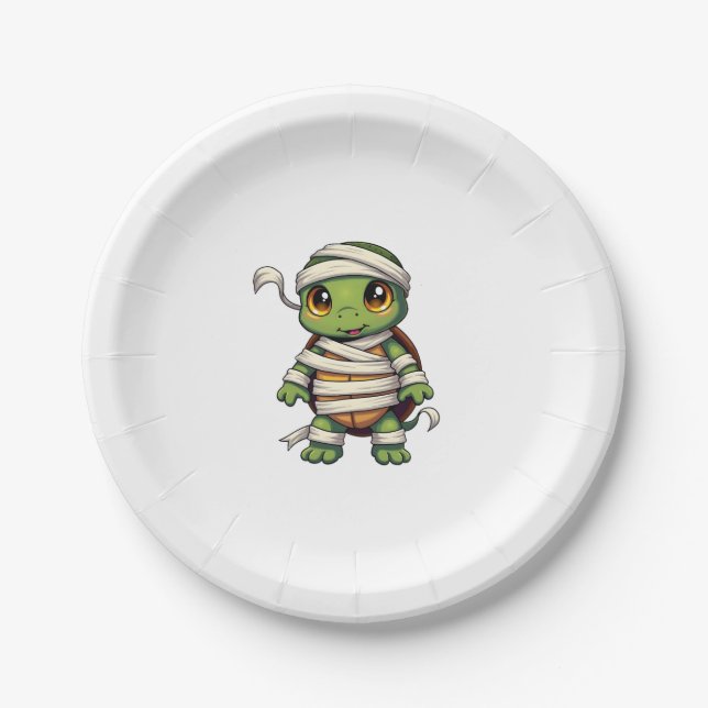 Mummy Turtle Pappteller (Vorderseite)