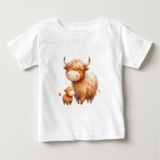 Mummy und ich-Hochlandkuh Baby T-shirt