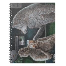 Mummy und Werewolf trinken Bier Notebook Notizblock
