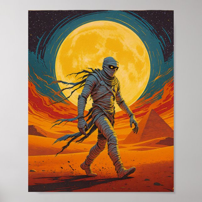 Mummy Wall Art - Ägyptisches Horror-Poster Poster (Vorne)