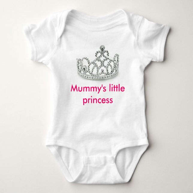 Mummy's kleine Prinzessin Baby Strampler (Vorderseite)
