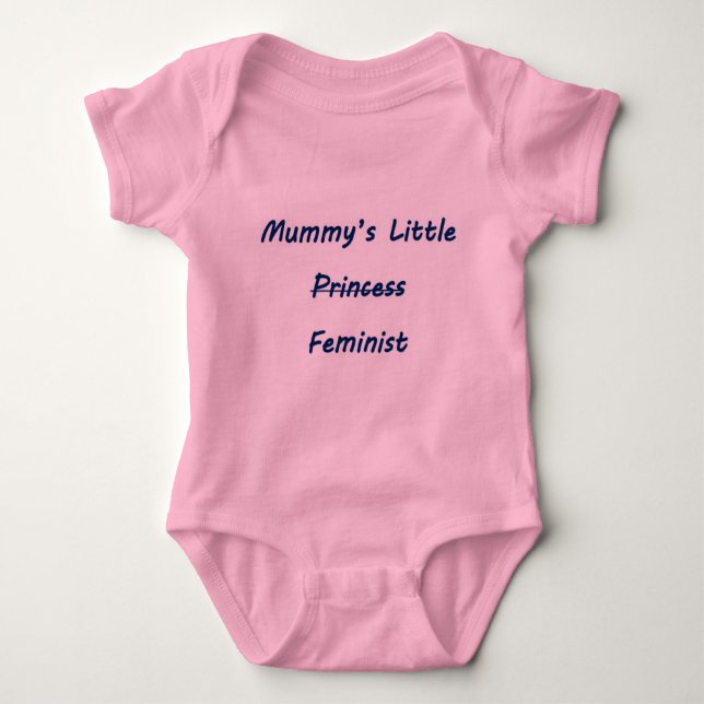 Mummy's kleiner weiblicher Bodysuit Baby Strampler (Vorderseite)
