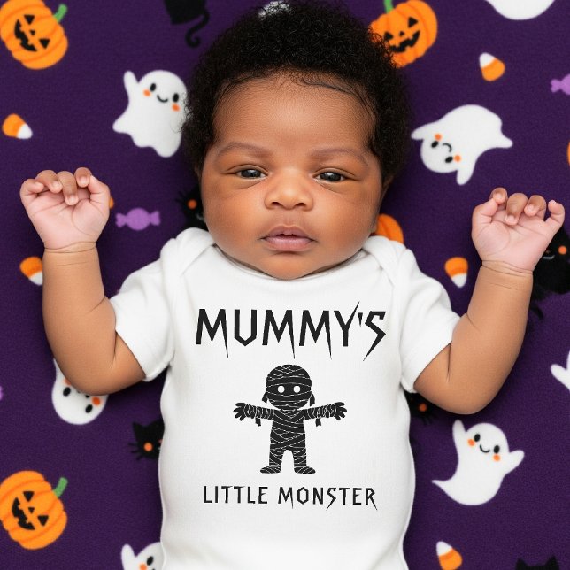 Mummy's Little Monster Funny Halloween Baby Shower Strampler (Mummy's Little Monster Funny Halloween Baby Shower Baby Bodysuit
)