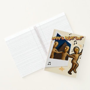 Mummys Nacht Aus Tanzen Cartoon Spaß Notizbuch