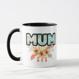 Mumorange Blumendesign, Kaffeezubereitung Tasse