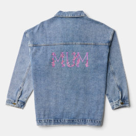 Mumorchid-Aquarellschrift lila pink Jeansjacke