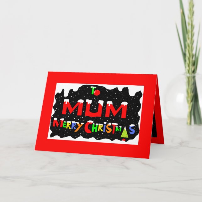 Mums Christmas card Feiertagskarte (Vorderseite)