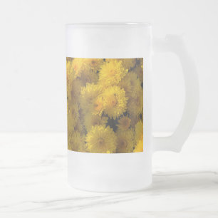 Mums d'or Verre congelé Bière Mug