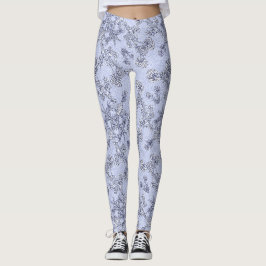 Mums Flower Overlay Lace Art Leggings