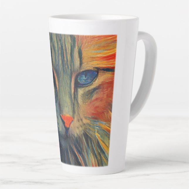 Munch Chat Latte Mug (Angle droit)