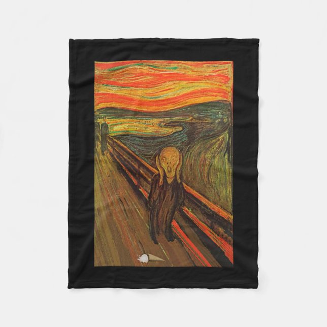 Munch - Der Eisschrei Fleecedecke (Vorderseite)
